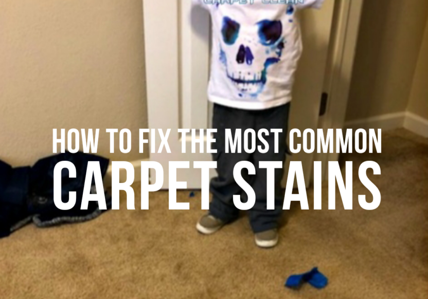 how to fix the most common carpet stains