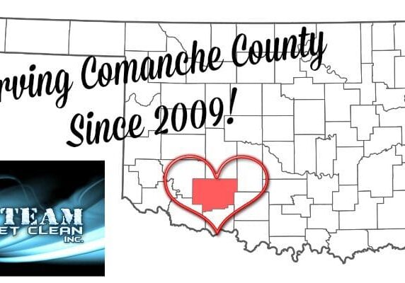 A map of the state of oklahoma with a heart in it.